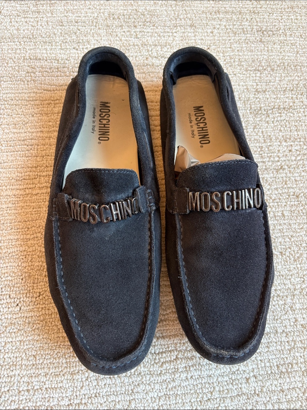 Moschino Suede Moccasin Loafer
